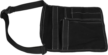  Cocoarm Sac Banane à Outils Pochette à Outils En Tissu Oxford 25 X 27,5 Cm Avec 2 Poches Principales 2 Poches à Boucle Et Ceinture Pour Les Travailleurs De Plein Air De Réparation D'escalade De