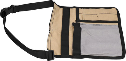  Cocoarm Sac Banane à Outils Pochette à Outils En Tissu Oxford 25 X 27,5 Cm Avec 2 Poches Principales 2 Poches à Boucle Et Ceinture Pour Les Travailleurs De Plein Air De Réparation D'escalade De