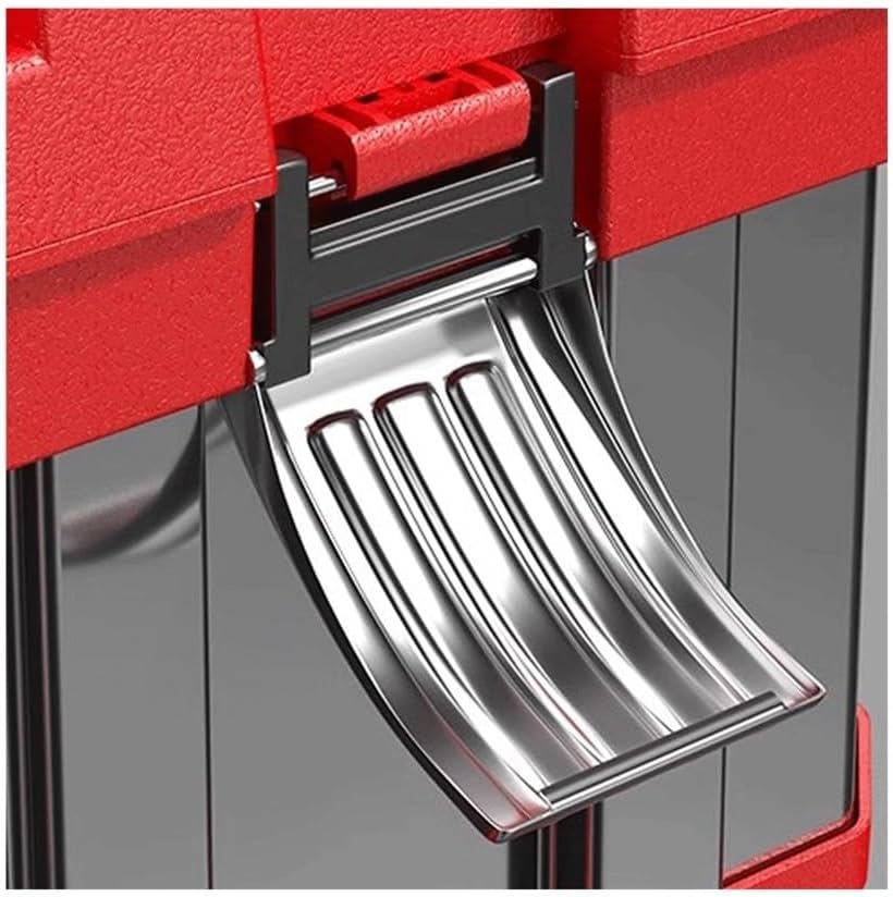  Coffret à Outils Boîte à Outils Portative En Acier Inoxydable, Boîte De Rangement Domestique épaisse For Entretien Extérieur