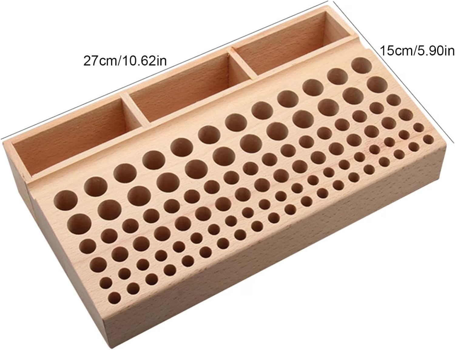  Support De Rangement Pour Outils,Support En Hêtre à Fentes Pour Emporte-Pièces | Boîte De Stockage Pour Outils En Cuir,pour La Maison, Les Professionnels, Cadeau Femmes Et Amis, Travail Intérieur Et