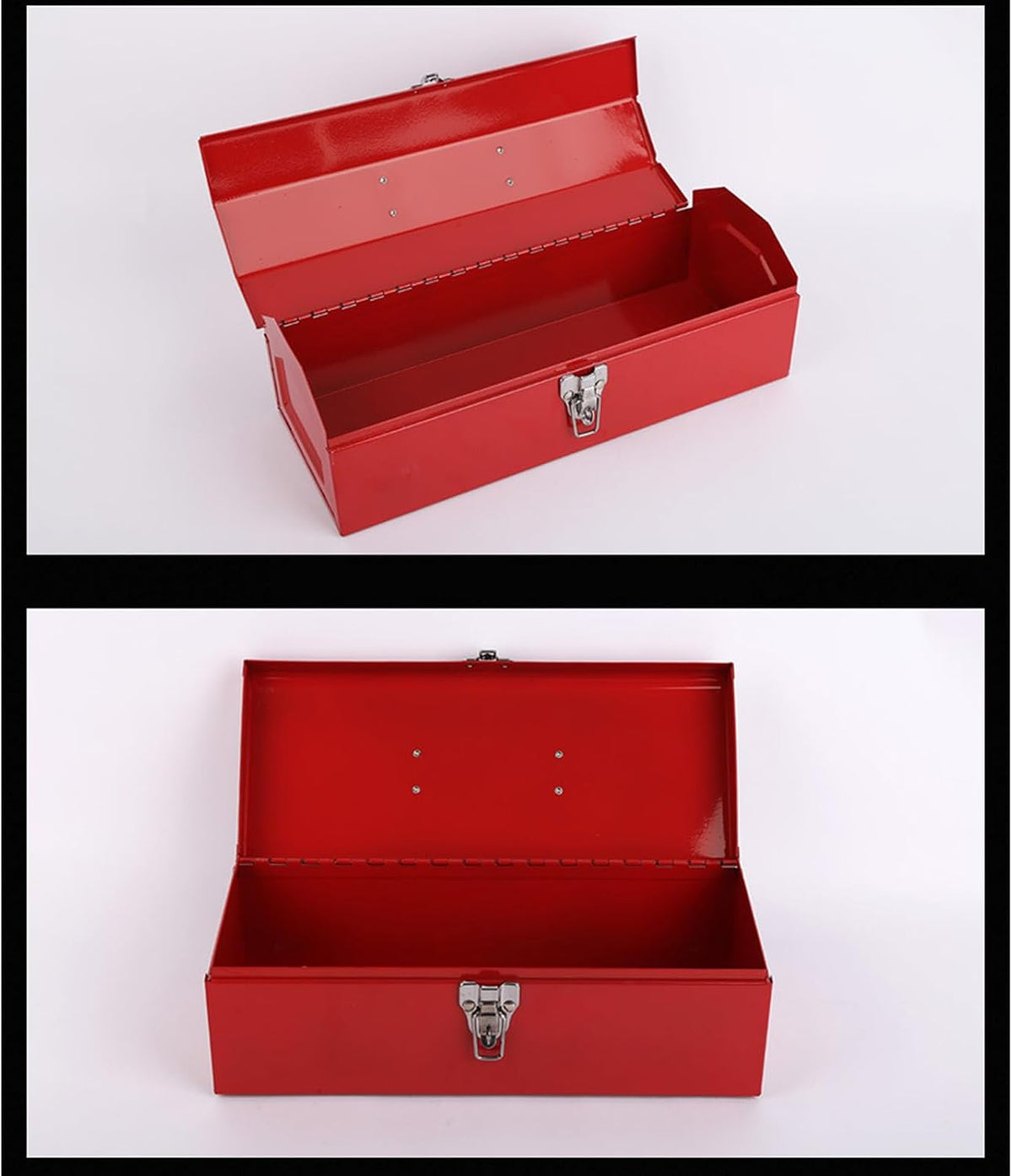  Boîte à Outils Robuste Rouge Avec Poignée Portable Pour Réparation Automobile Et Domestique
