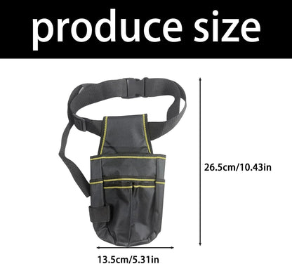  Ceinture à Outils Multifonctionnelle Pour électricien, Sac De Taille Réglable, Tissu Polyester Robuste Avec Plusieurs Poches Utilitaires, Organiseurs D'outils En Polyester