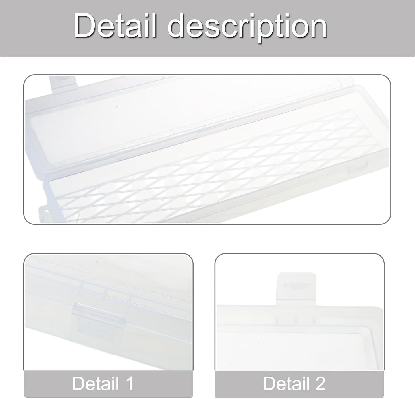  Boîte à Outils Multifonction De 35,6 Cm Offrant Un Grand Espace De Rangement, Organiseurs De Pièces Rectangulaires De Grande Capacité Pour Un Tri Facile, étui De Rangement Transparent