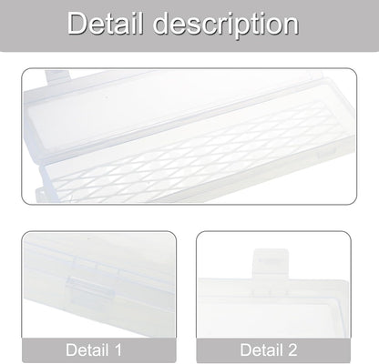  Boîte à Outils Multifonction De 35,6 Cm Offrant Un Grand Espace De Rangement, Organiseurs De Pièces Rectangulaires De Grande Capacité Pour Un Tri Facile, étui De Rangement Transparent