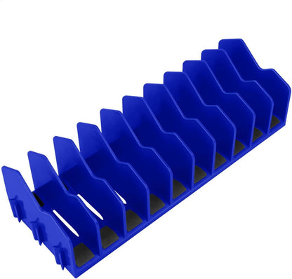  Support De Pince Pour Tiroir à Outils, 10 Pinces à Outils, Base En Caoutchouc Antidérapant, Rangement Robuste Pour Boîte à Outils, Intérieur, Garage, Outils, Jaune, Bleu, Vert 25,4 Cm