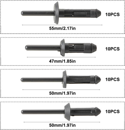  Ensemble D'outils De Rivetage Manuel De Fixation - Plusieurs Tailles Pour Assemblage Automobile Et Meubles