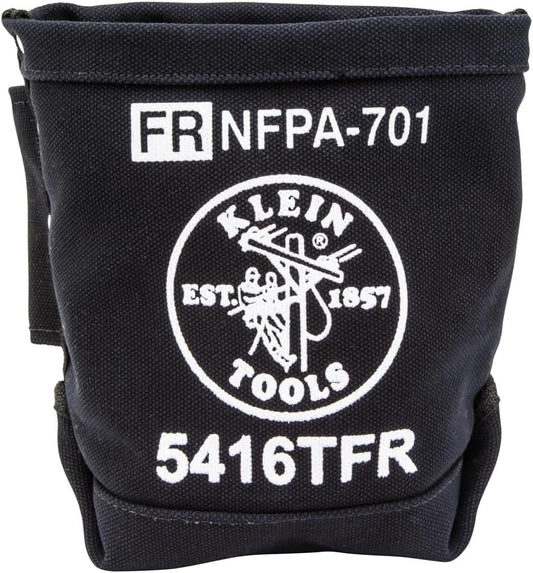  Klein Tools 5416TFR | Sac Porte Boulons Résistant Au Feu En Toile No. 4 | Dimensions 127 X 254 X 229 Mm | Système 3 Poches Pour Outils