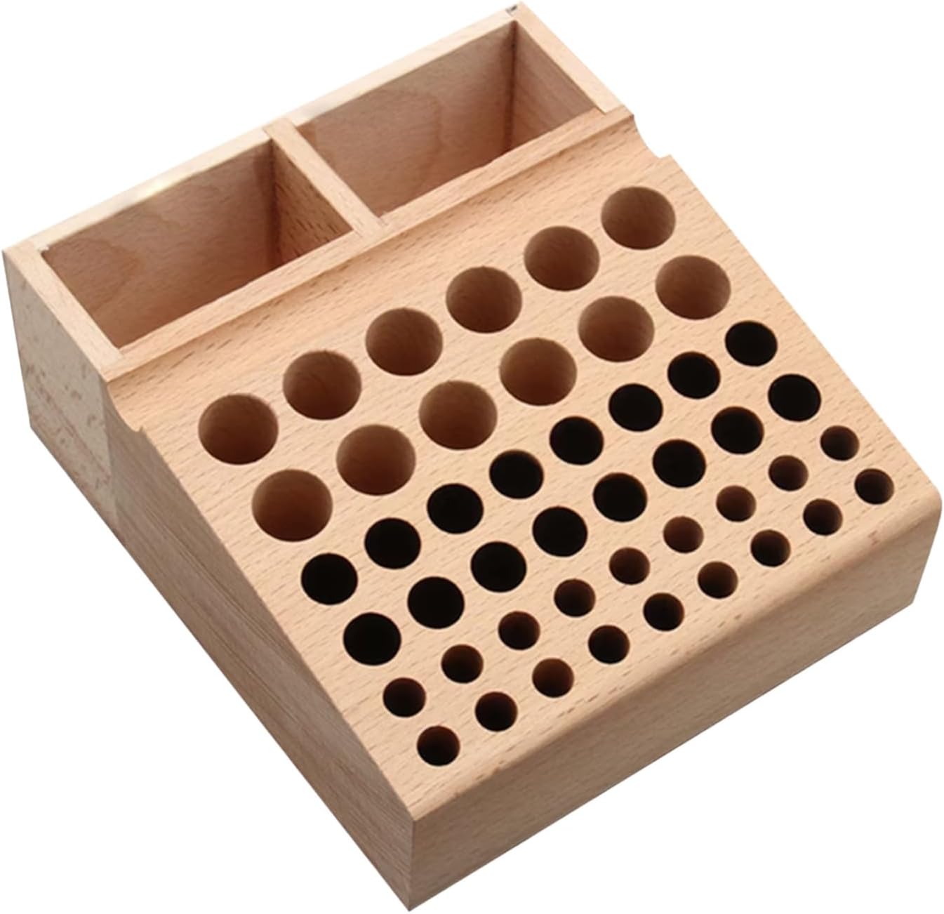 GENERIC Boîte à Outils,Stand à Perforation En Cuir | Boîte De Rangement En Bois Pour Outils En Cuir,Usage Domestique Et Artisanal Pour Les Femmes Et Les Hommes