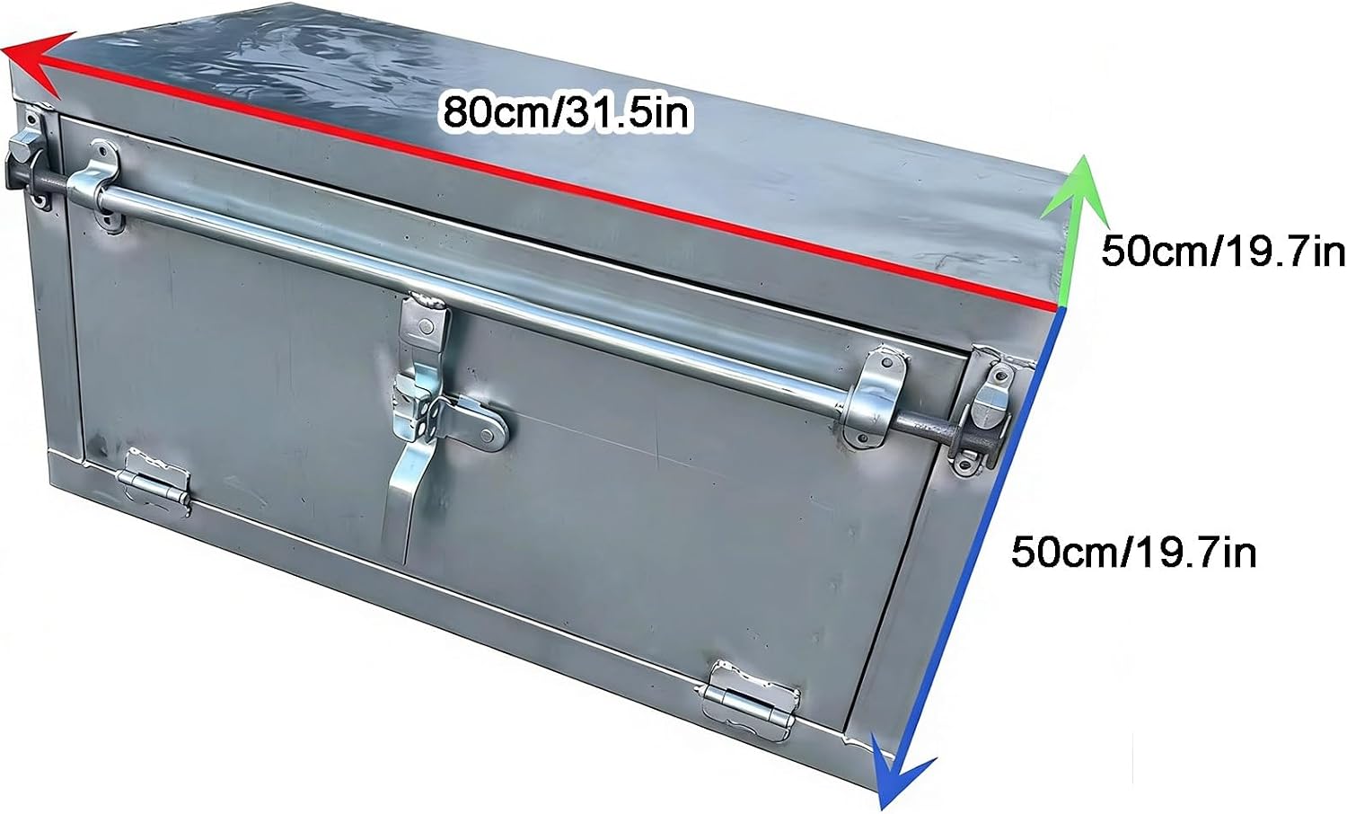  Boîte à Outils Pour Lit De Camion, Organiseur De Remorque, En Alliage De Zinc, Barre De Verrouillage, Design Antirouille Pour Camionnettes Et Remorques De Camping-car, Durable Et Fonctionnel