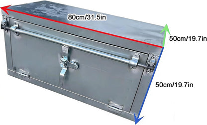 Boîte à Outils Pour Lit De Camion, Organiseur De Remorque, En Alliage De Zinc, Barre De Verrouillage, Design Antirouille Pour Camionnettes Et Remorques De Camping-car, Durable Et Fonctionnel