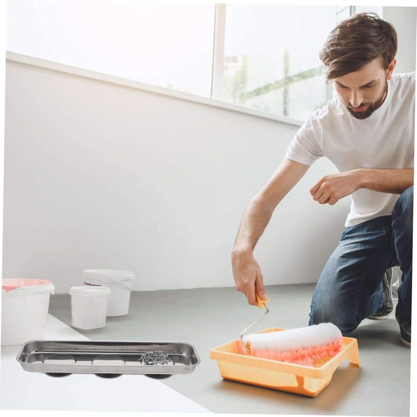  VALICLUD Organisateur Magnétique De Pièces En Acier Inoxydable – Plateau Magnétique Pour Vis Et Écrous – Outil Atelier Garage Mécanique – Usage Professionnel Et Maison
