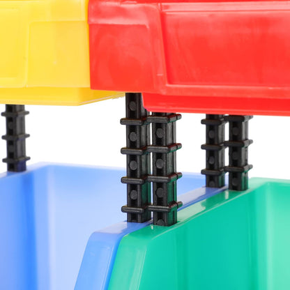  Ciieeo Set De Boîtes De Rangement En Plastique Léger Et Portable Lot De 4 Boîtes De Pièces D'entrepôt Modulables Pour Vis Et Petits Objets , Pour Organiser Classe Ou Bureau