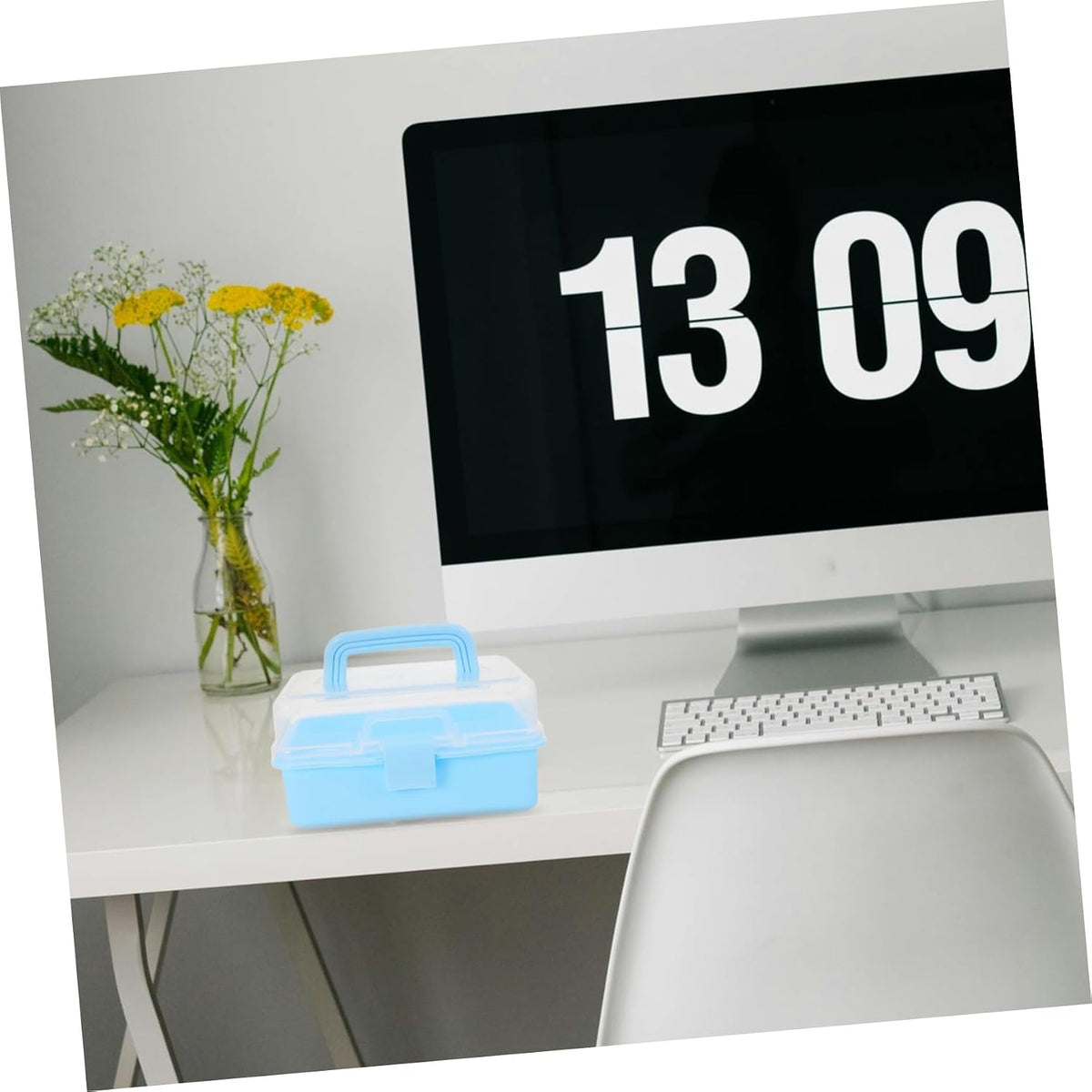  Gatuida Boîte à Outils Plastique à Niveaux Boîte De Rangement Portable Pour Loisirs Créatifs Organisateur De Voyage Pour Maison Et Bureau