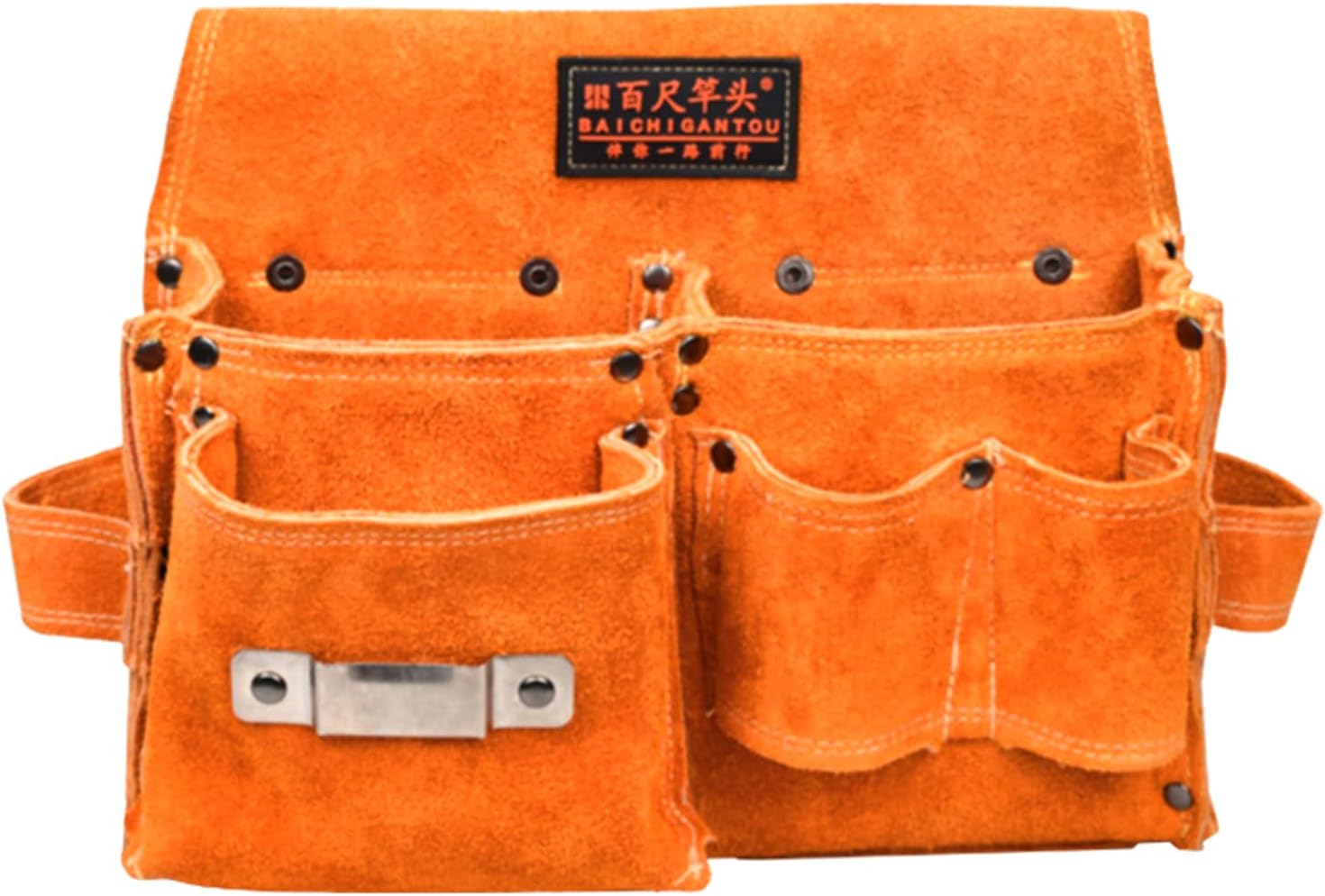 Sac à Outils Multifonction Pour électriciens, Charpentiers, Travailleurs Du Bâtiment, Kit De Rangement Portable, Sac De Rangement Pour Travailleurs Du Bois, Pratique En Cuir De Vache, Sac Banane De