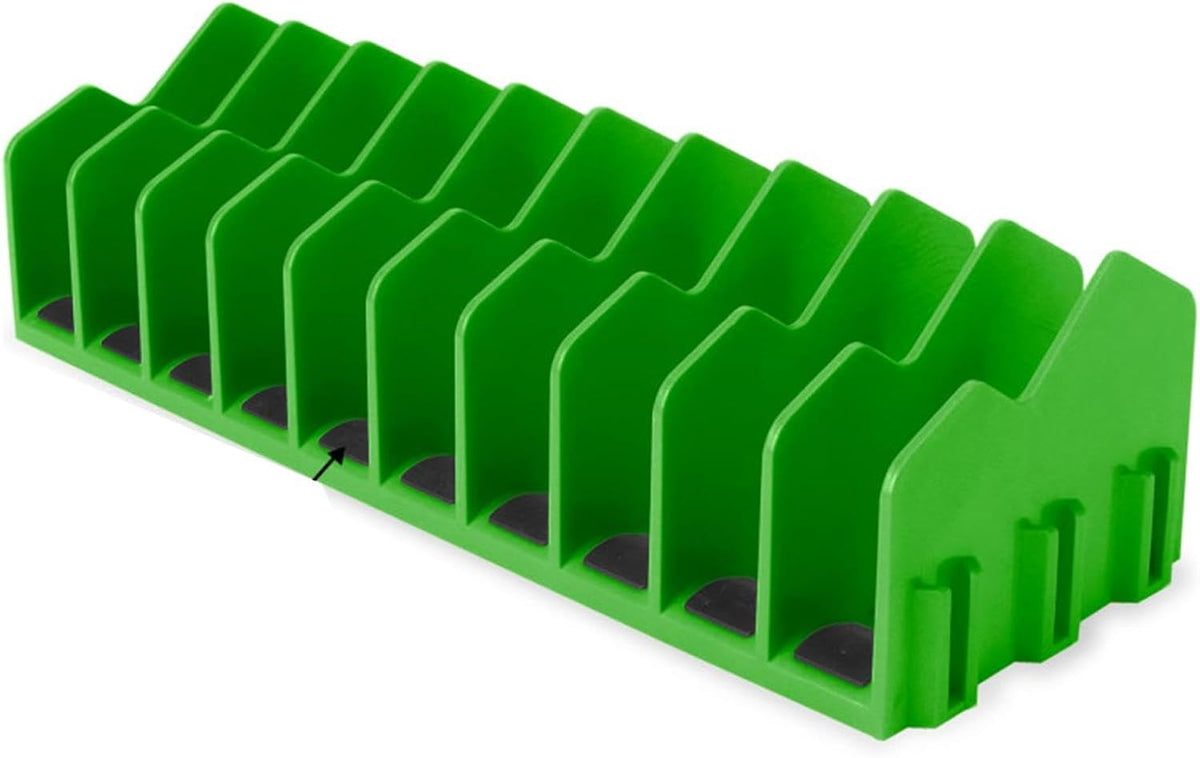  Support De Pince Pour Tiroir à Outils, 10 Pinces à Outils, Base En Caoutchouc Antidérapant, Rangement Robuste Pour Boîte à Outils, Intérieur, Garage, Outils, Jaune, Bleu, Vert 25,4 Cm
