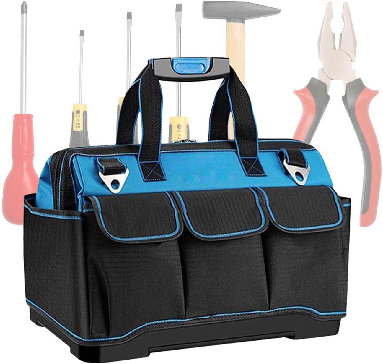 GENERIC Sac à Outils Organisateur | Oxford Résistant Imperméable Multi-poches | Sac À Outils Mécanicien Portable,pour Travaux De Construction Maison Garage Atelier Papa électricien Mécanicien