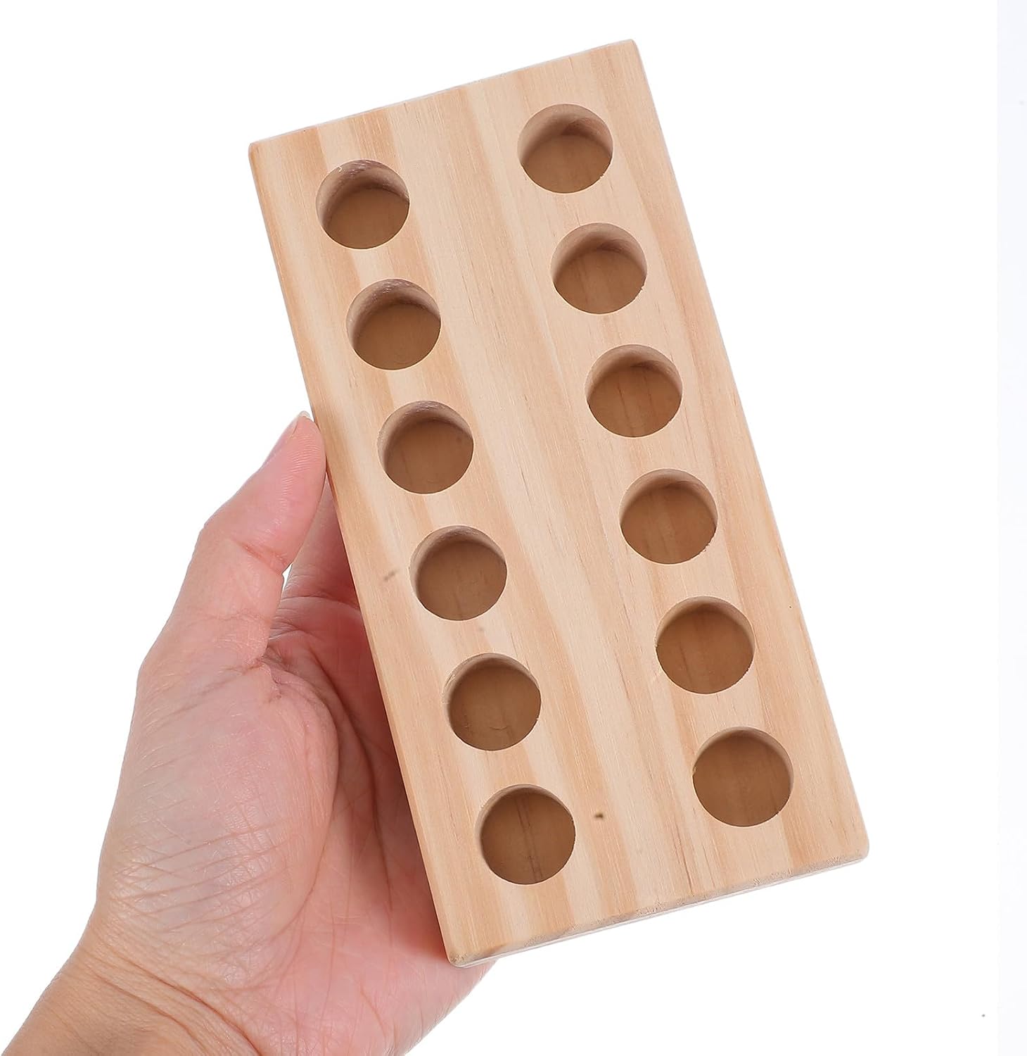  STOBAZA Porte-Outils En Bois Pour Pinces De Précision Et Accessoires, Support De Rangement Compact Pour Atelier De Bricolage Et Travaux Manuels