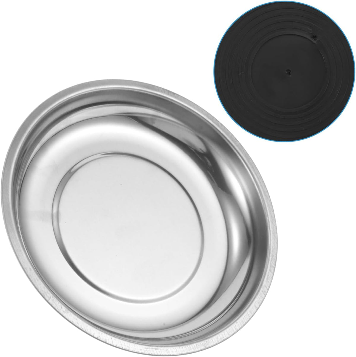  Gatuida Bol Magnétique Pour Vis Boulons Et Outils Plateau Magnétique Rond Acier Inoxydable Antidérapant Pour Métalliques Et Réparations Automobiles