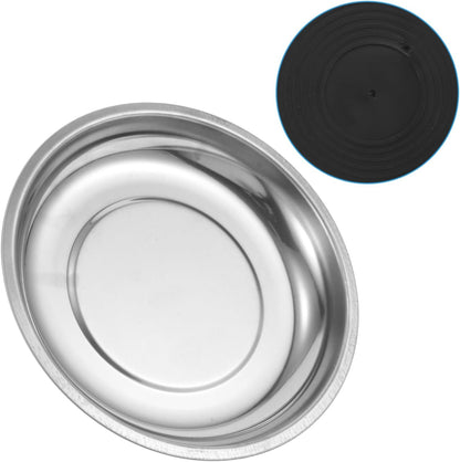  Gatuida Bol Magnétique Pour Vis Boulons Et Outils Plateau Magnétique Rond Acier Inoxydable Antidérapant Pour Métalliques Et Réparations Automobiles