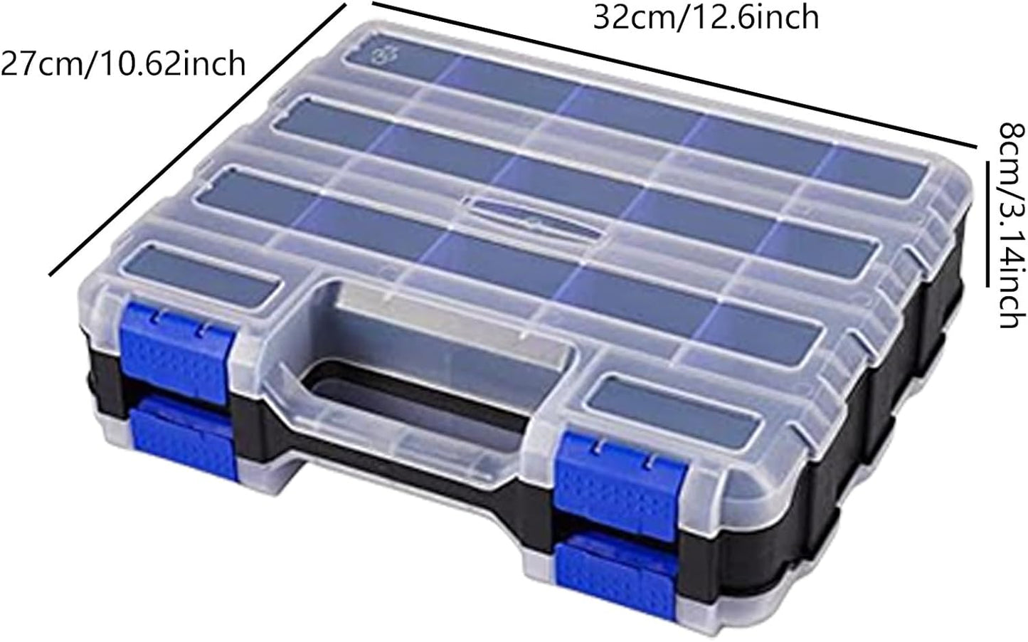  Boîte à Outils à 34 Compartiments - Boîte De Rangement Pour Vis - Pièces Métalliques - Quincaillerie - Tournevis - Boîte De Rangement Pour L'organisation