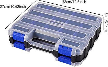  Boîte à Outils à 34 Compartiments - Boîte De Rangement Pour Vis - Pièces Métalliques - Quincaillerie - Tournevis - Boîte De Rangement Pour L'organisation