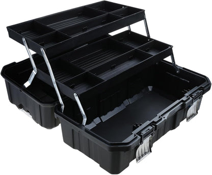  Boîte De Rangement En Métal à Trois Couches - Organisateur Multifonctionnel - Portable - Boîte De Rangement Pour Réparation D'outils à Main