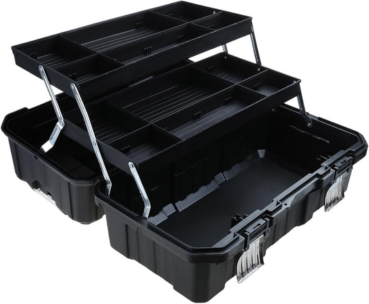  Boîte De Rangement En Métal à Trois Couches - Organisateur Multifonctionnel - Portable - Boîte De Rangement Pour Réparation D'outils à Main