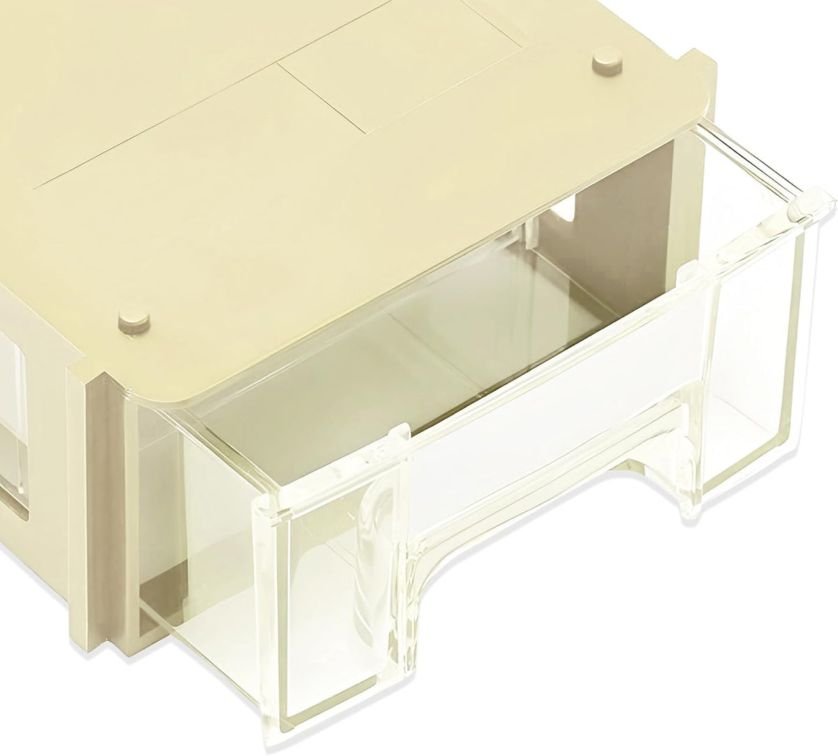  Trimming Shop Lot De 2 Boîtes De Rangement Empilables Réglables En Plastique Pour Pièces Mini/grandes Et Transparentes Et Tiroir De Rangement, Rangement Pour écouteurs, Fils électriques, Outils,