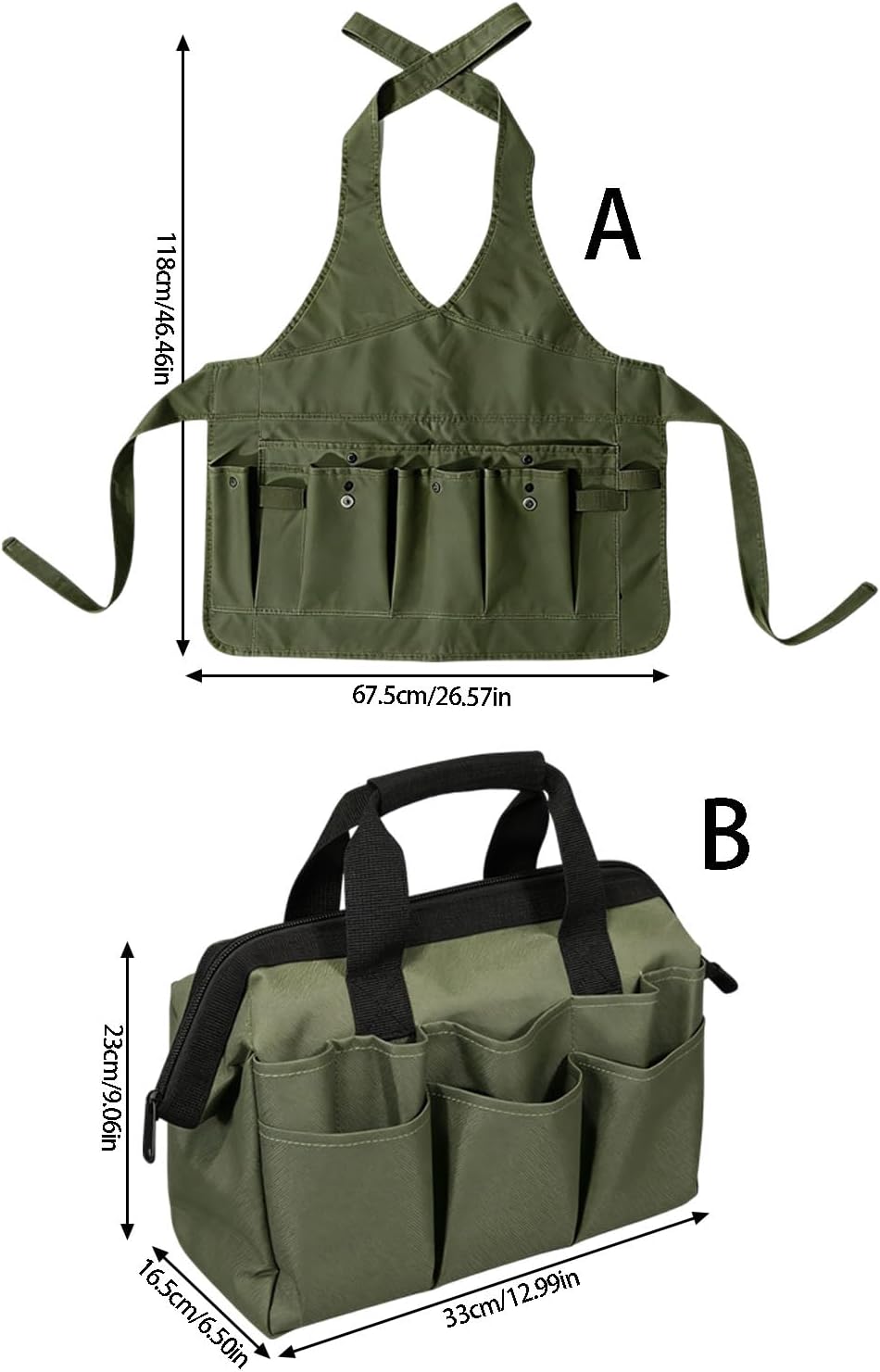  Tablier De Travail Professionnel Pour Jardiniers Et Mécaniciens Grande Capacité Sac Porte-outils Avec Design étanche Organisateurs D'outils Tabliers De Jardinage