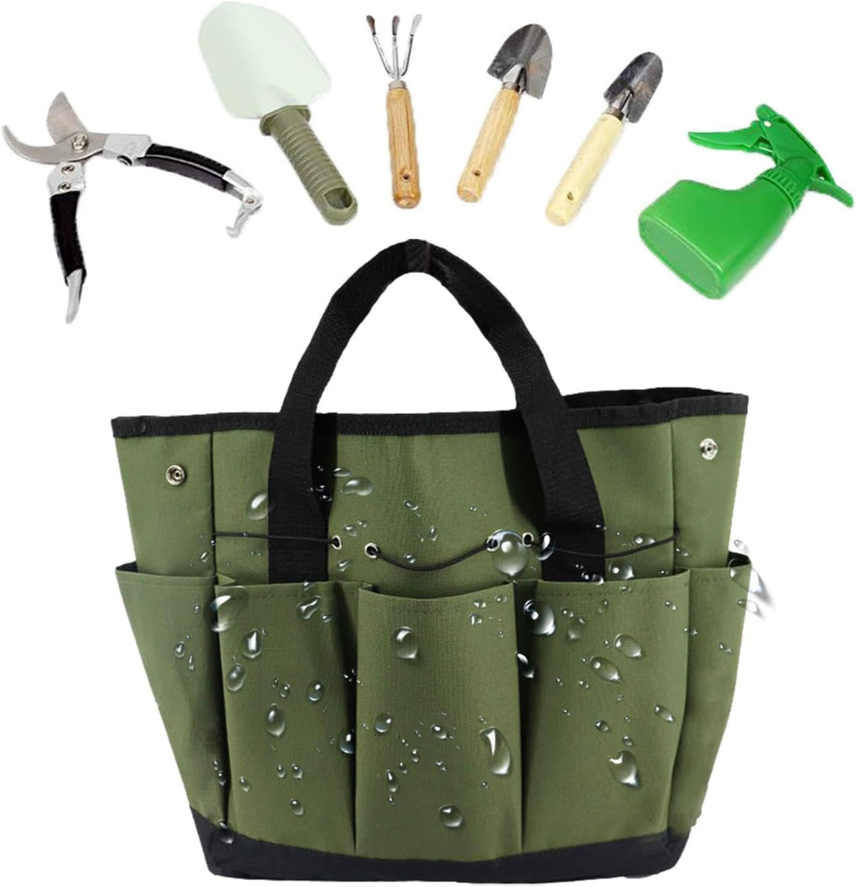  Sac De Rangement Pour Outils De Jardin | Sac De Rangement Robuste Pour Outils De Jardin Avec Poches - De D'outils De Oxford Robuste, Sac à De à Genoux, Organisateur