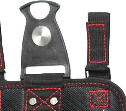  Ceinture Porte-Outil - Organisateur Oxford Imperméable 3 Couches,Pochette Ceinture Travail,pour Travail Construction Menuiserie Jardin Mécanique Électricité
