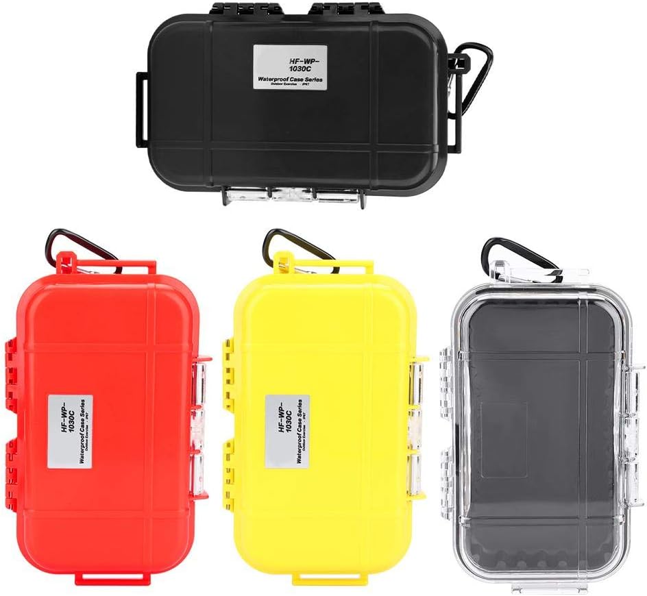  Boîte De Rangement En Plastique étanche Et Résistante Aux Chocs - Pour L'extérieur - Étanche Et Hermétique - Avec Coque Rigide - Boîte De Transport - 4 Couleurs (transparent)