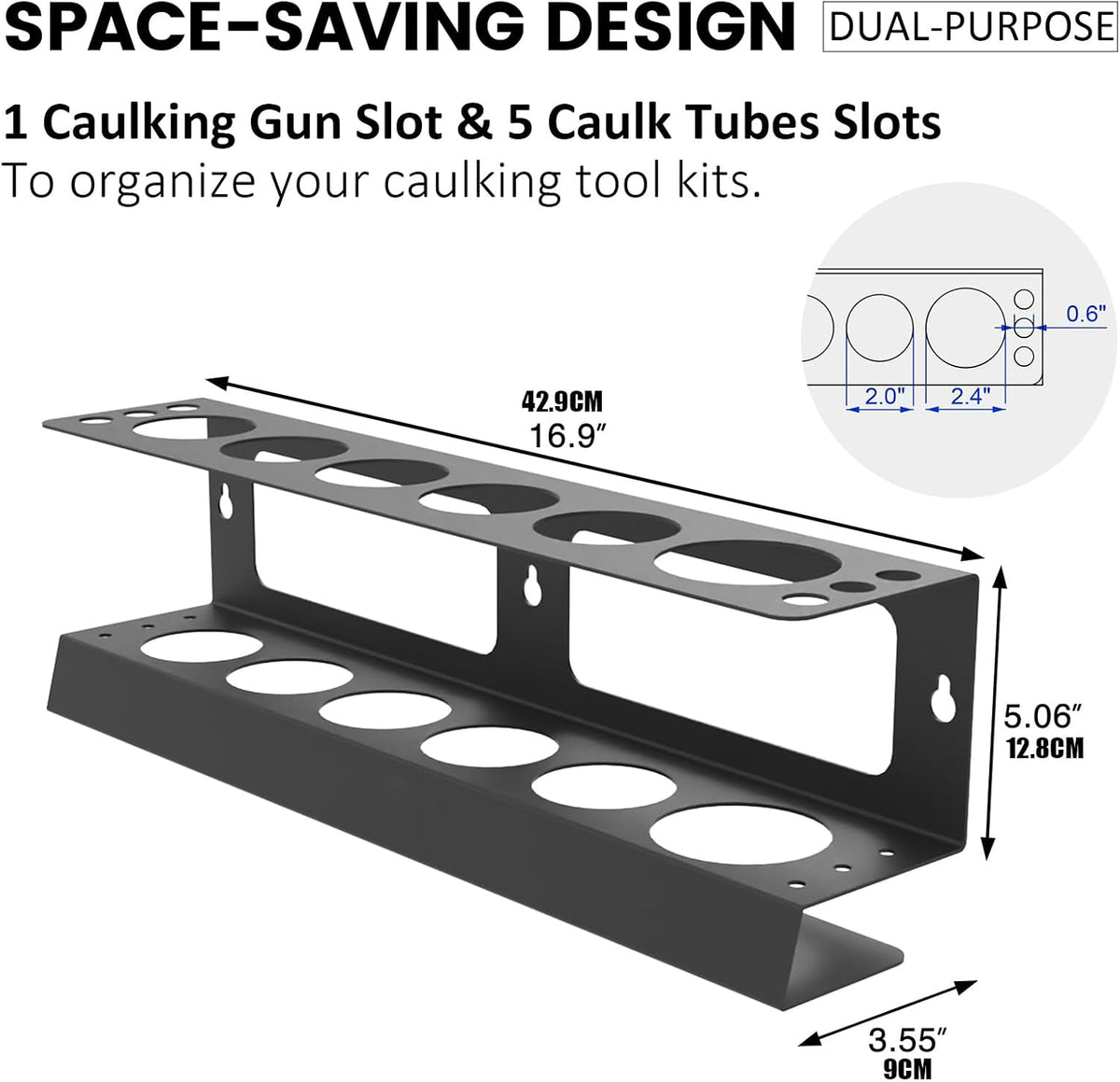  Support Pour Tube De Mastic - Rack De Rangement Pour Cartouches - Support Mural Pour Cartouches Et Aérosols Garage Atelier