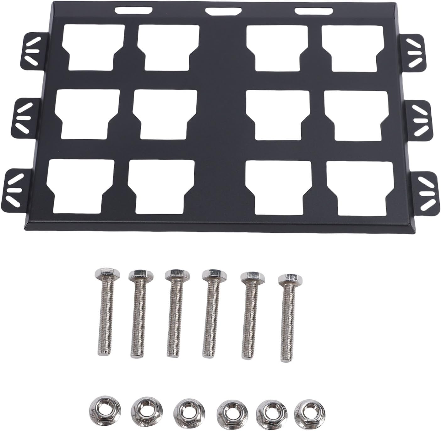  Brrnoo Plaque De Montage En Alliage D'aluminium Compatible Avec La Boîte à Outils Packout, Support Mural Ou Au Sol Pour Système De Stockage Et D'organisation Des Outils, 13,4 X 21,9 (rouge)