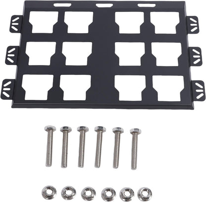  Brrnoo Plaque De Montage En Alliage D'aluminium Compatible Avec La Boîte à Outils Packout, Support Mural Ou Au Sol Pour Système De Stockage Et D'organisation Des Outils, 13,4 X 21,9 (rouge)