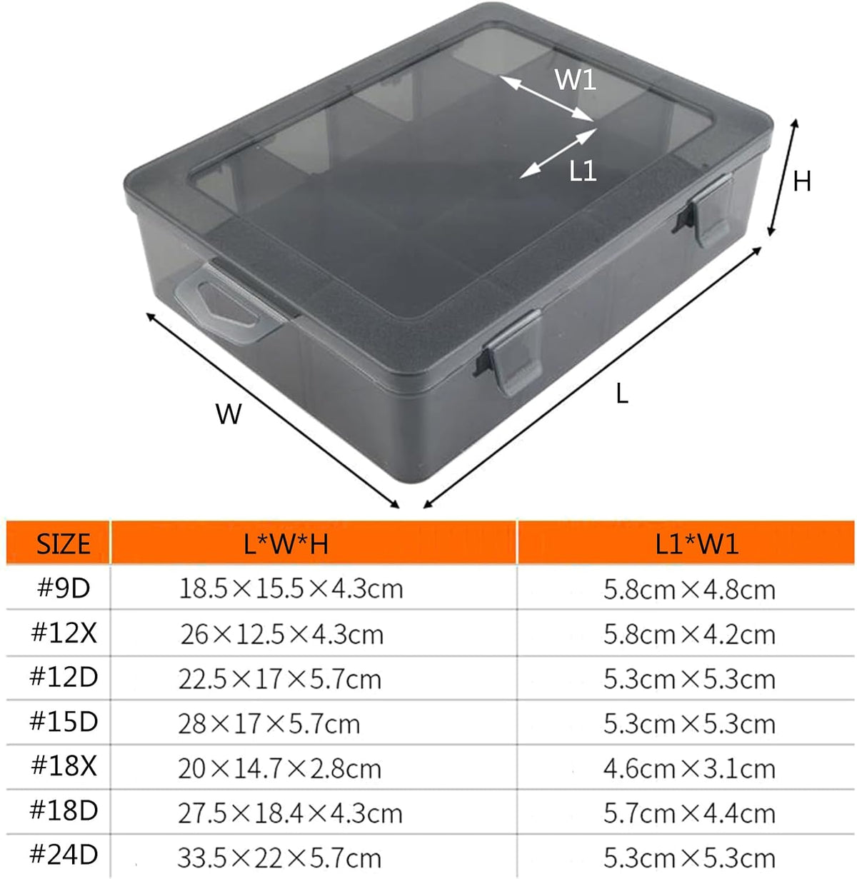  Boîte à Outils De Rangement Portable Pour Petites Pièces Avec Séparateurs Amovibles Pour Vis, Vis Et écrous