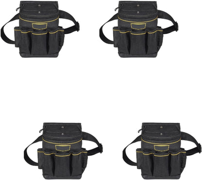  Sac à Outils De Voyage En Toile Pour Garage 18 Poches Ceinture Fonctionnelle électricien Pour Divers Projets De Clip En Métal