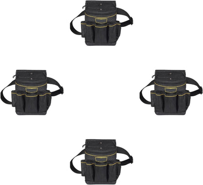  Sac à Outils De Voyage En Toile Pour Garage 18 Poches Ceinture Fonctionnelle électricien Pour Divers Projets De Clip En Métal