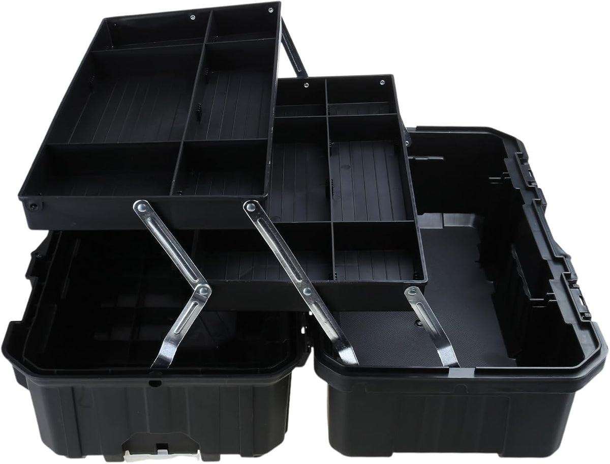  Boîte De Rangement En Métal à Trois Couches - Organisateur Multifonctionnel - Portable - Boîte De Rangement Pour Réparation D'outils à Main