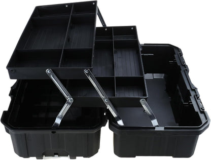  Boîte De Rangement En Métal à Trois Couches - Organisateur Multifonctionnel - Portable - Boîte De Rangement Pour Réparation D'outils à Main