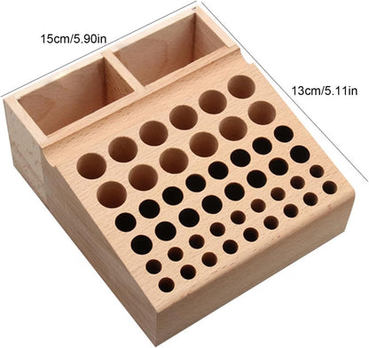 GENERIC Boîte à Outils,Stand à Perforation En Cuir | Boîte De Rangement En Bois Pour Outils En Cuir,Usage Domestique Et Artisanal Pour Les Femmes Et Les Hommes