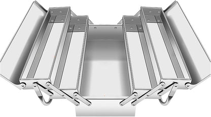 Boîtes À Outils Pliage En Acier Inoxydable Boîte Des Organisateurs Avec Double/Trois Couches Pour Stockage D'outils Efficace Une Portabilité Facile