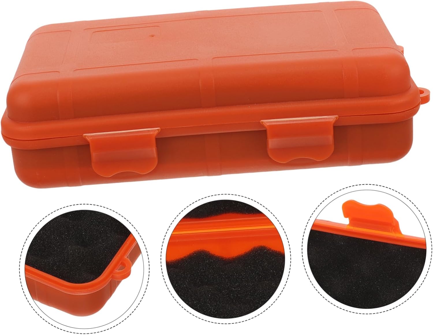  Ciieeo Boîte Trousse Conteneur D'outils Conteneur De Stockage D'outils Boites De Stockage Camping Stockage Extérieur De Plein Air Équipement De Survie Plastique Orange