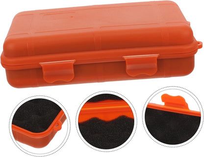  Ciieeo Boîte Trousse Conteneur D'outils Conteneur De Stockage D'outils Boites De Stockage Camping Stockage Extérieur De Plein Air Équipement De Survie Plastique Orange