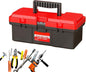  Boîte à Outils Manuelle - Organisateur Robuste Avec Poignée | Rangement D'Outils Pour Entretien Et Bricolage Domestique,Pour Voiture Maison Atelier Garage Voyage Déplacement