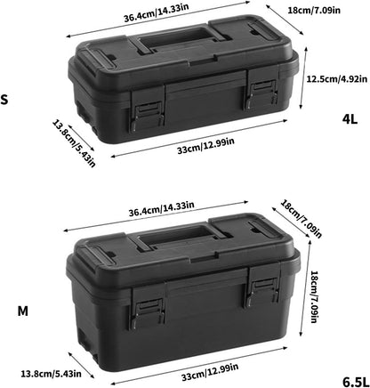  Boîte De Rangement à Outils En Polypropylène Avec Loquets Sécurisés, Organisation Interne Intelligente, Tailles 6,5 L Et 4 L Pour Organiseur Portable
