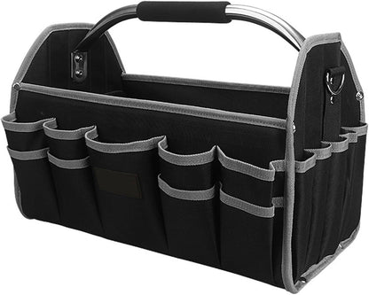 Sacs À Outils À Bouche Large De 16 Pouces Organisateurs Étanche De Capacité Pour Hommes Électricien Charpentier Mécanique Étanche