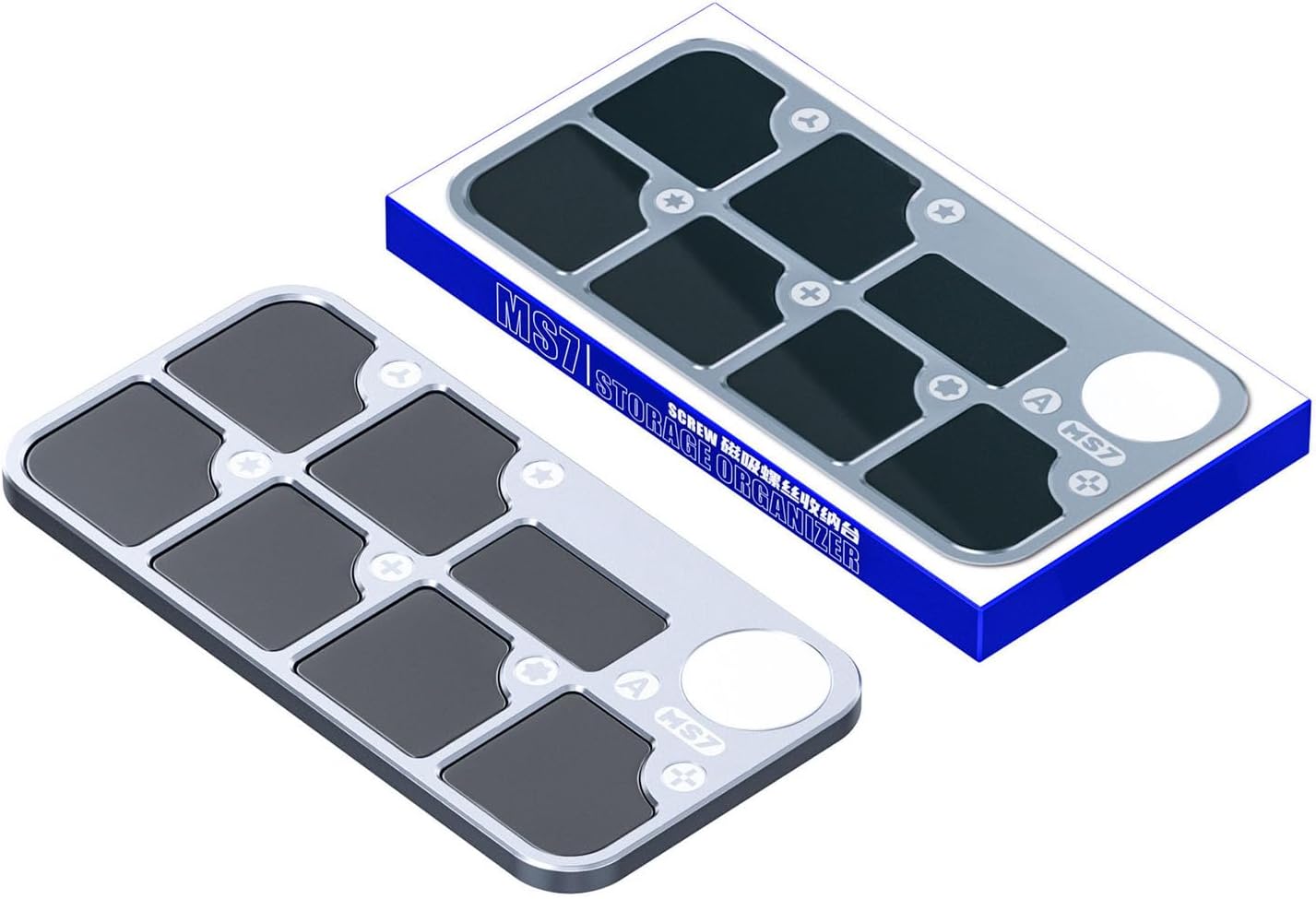  Tapis En Aluminium Anti-rayures Pour Réparations Et Projets Avec Plateau De Rangement à Vis De Construction Robuste