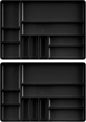  Ernst Manufacturing Lot De 2 Plateaux De 10 Compartiments Pour L'organisation Des Tiroirs De Boîte à Outils – Noir