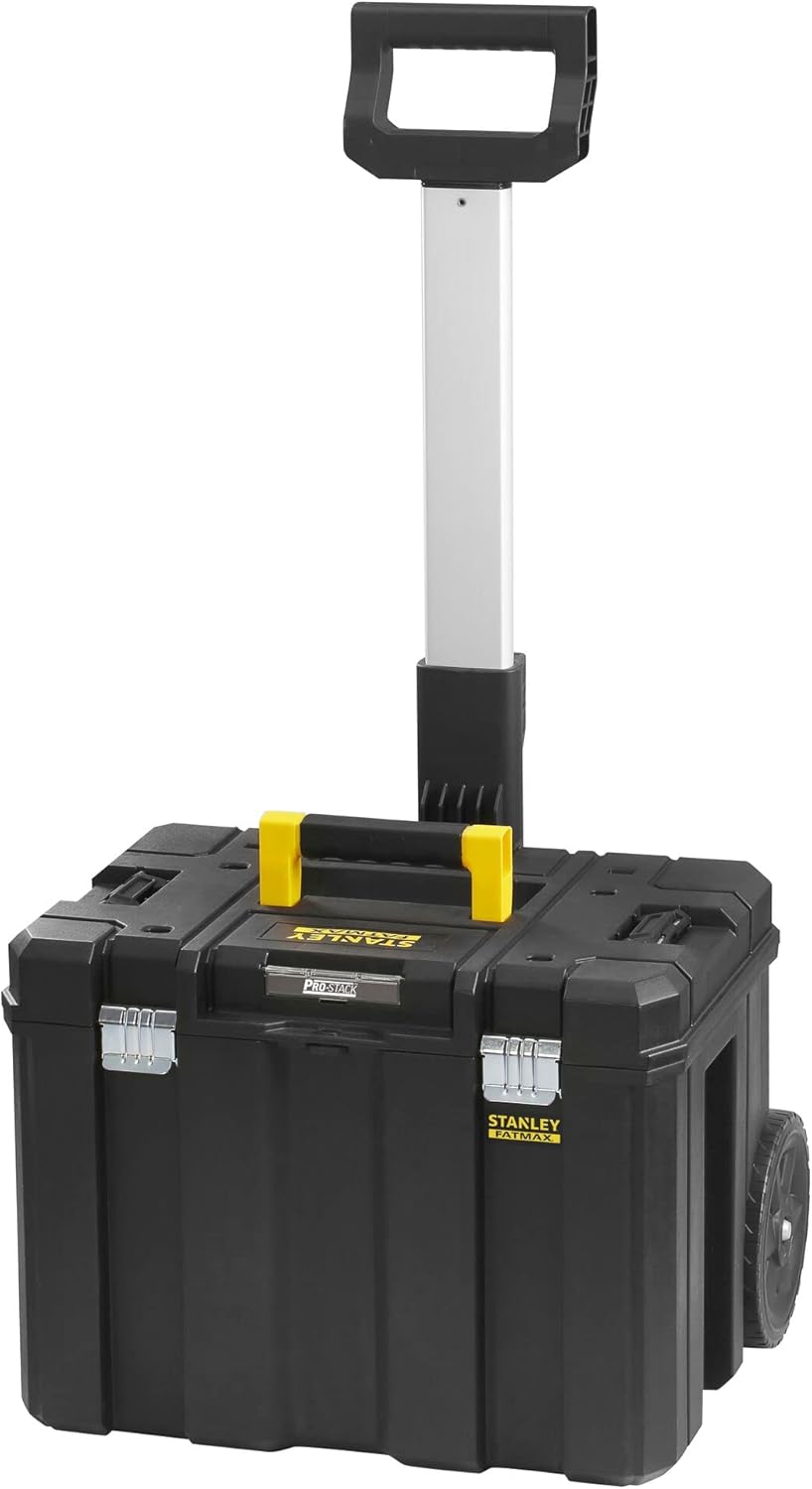  STANLEY FMST1-71981 Kit 2 Mallettes Modulable Tstak/Pro-Stack Gamme FATMAX - 21.5L - Corps En Polypropylène - Larges Attaches Métalliques Anti-Corrosion - Cadenassable